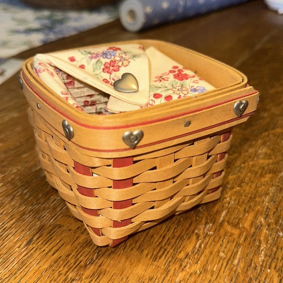 Vintage Longaberger 2002 Sweetheart Basket Complete Set - Picture 3 of 6